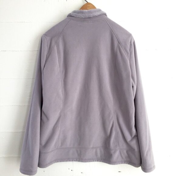 North Face Womens Fleece Jacket Lavender Large - Picture 4 of 8